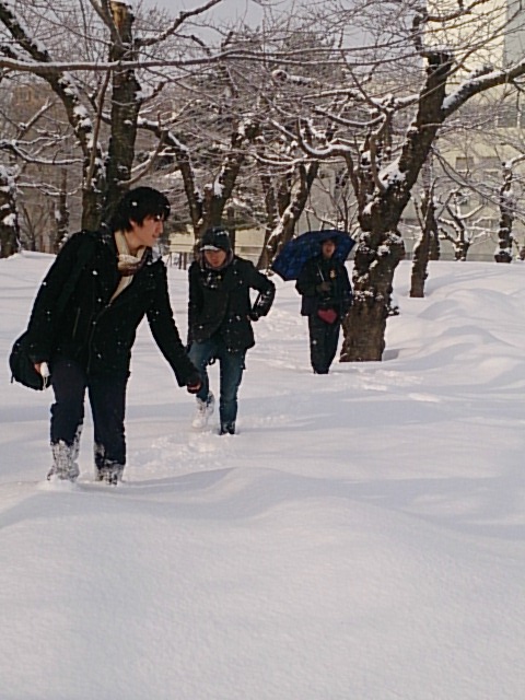 2日目。<br>
五稜郭公園に向かう。<br>
道なき道を行く五期生たち。<br>
道は俺たちの後ろにできるものだ!<br><br> | 授業 時間割 | 東京校ブログ | 大学生・既卒生の就活・起業支援や人間力を鍛える志塾、JVU・日本ベンチャー大學